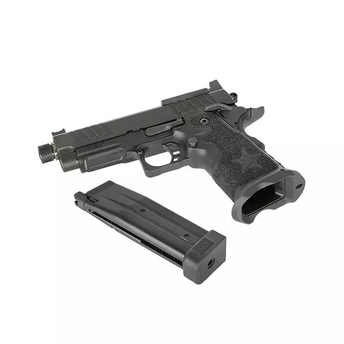 [Zestaw] Replika pistoletu STACCATO 2011 C2 Licencjonowane przez EMG (Upgrade Version) [6mmProShop] + Magazynek na Green Gaz do R501/R603/R604 [Army Armament]