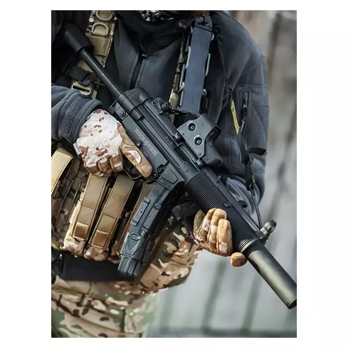 [Zestaw] JG067 S6 [J.G.Works] + Old School Prosty magazynek mid-cap 120 kulek do serii MP5 - Black [CYMA]