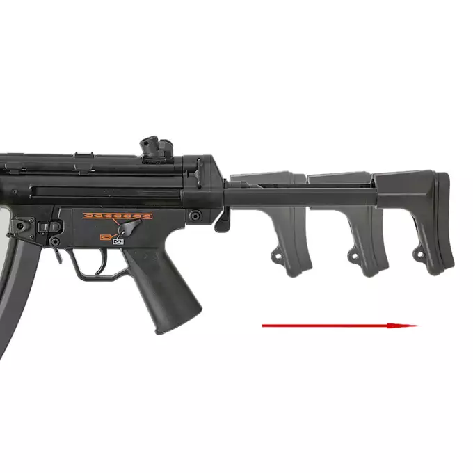 [Zestaw] JG067 S6 [J.G.Works] + Old School Prosty magazynek mid-cap 120 kulek do serii MP5 - Black [CYMA]