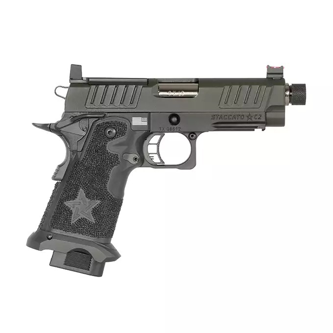 [Zestaw] Replika pistoletu STACCATO 2011 C2 Licencjonowane przez EMG (Upgrade Version) [6mmProShop] + Magazynek na Green Gaz do R501/R603/R604 [Army Armament]