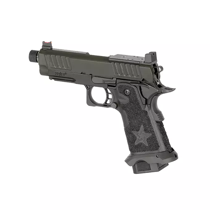 [Zestaw] Replika pistoletu STACCATO 2011 C2 Licencjonowane przez EMG (Upgrade Version) [6mmProShop] + Magazynek na Green Gaz do R501/R603/R604 [Army Armament]