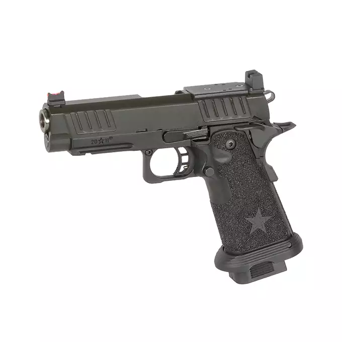 [Zestaw] Replika Pistoletu Staccato 2011 P Licencjonowany Przez EMG (Upgrade Version) [6mmProShop] + Konwersja HPA do Pistoletów Hi-Capa na Magazynki M4/AR15 [Army Armament]