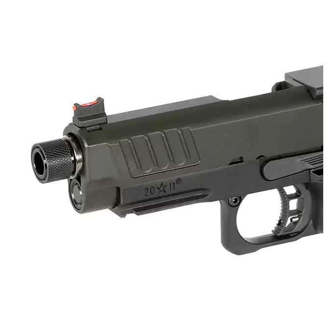 [Zestaw] Replika pistoletu STACCATO 2011 C2 Licencjonowane przez EMG (Upgrade Version) [6mmProShop] + Magazynek na Green Gaz do R501/R603/R604 [Army Armament]