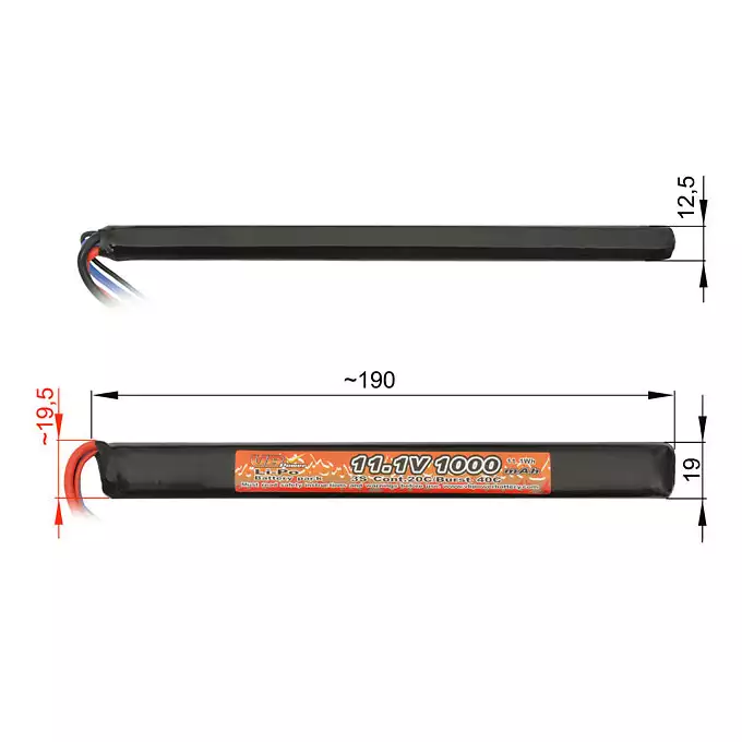 [Zestaw] JG1011B EBB [J.G.WORKS] + Akumulator Li-Po 1000mAh 11,1V 20/40C [VB]