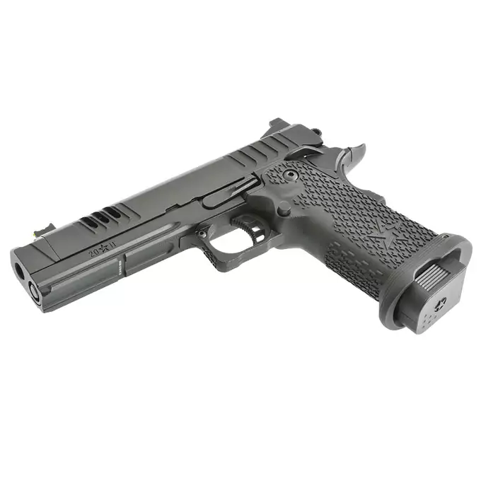 [Zestaw] Replika pistoletu STACCATO 2011 XC Licencjonowane przez EMG - Black [6MMPROSHOP] + Płytka montażowa optyki RMR do Army Staccato [Army Armament]