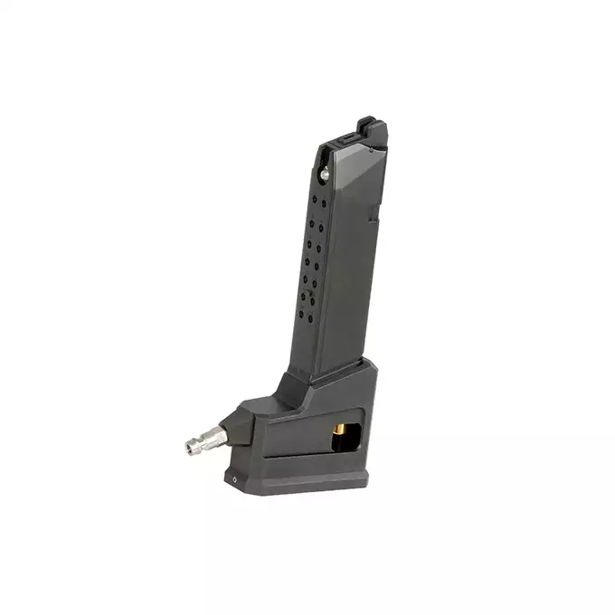 [Zestaw] JDG P80 PFS9 GBB - Black [DE] + Konwersja HPA do Pistoletów G. na Magazynki M4/AR15 [Army Armament]