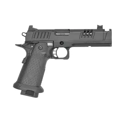 [Zestaw] Licencjonowana replika pistoletu STACCATO 2011 XC - Black [EMG] + Płytka montażowa optyki RMR do Army Staccato [Army Armament]