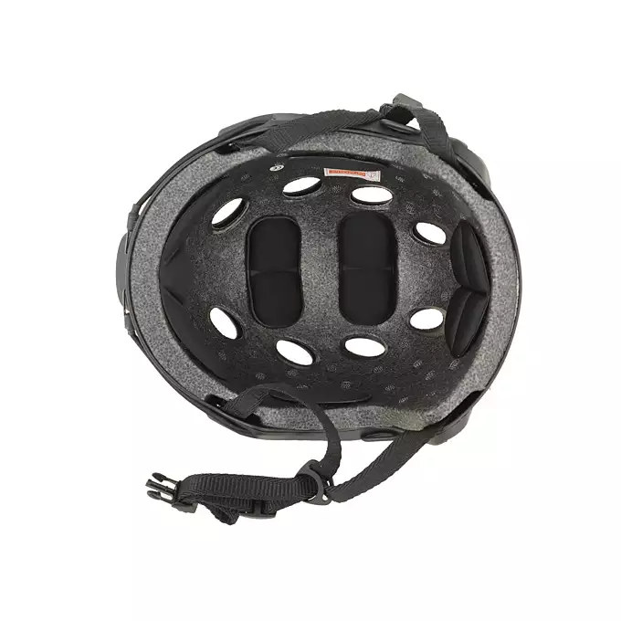 [Zestaw] Replika kasku FAST PJ - Black [EM] + Pokrowiec na hełm/kask typu FAST Mod. A - Tan [8FIELDS]