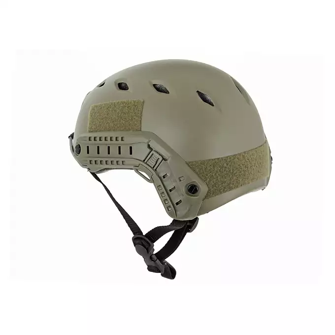 [Zestaw] Replika kasku FAST BJ - Ranger Green [EM] + Pokrowiec na hełm/kask typu FAST Mod. A - Tan [8FIELDS]
