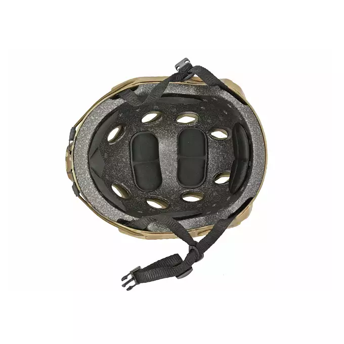 [Zestaw] Replika kasku FAST BJ - Multicamo [EM] + Pokrowiec na hełm/kask typu FAST Mod. A - Black [8FIELDS]