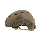 [Zestaw] Replika hełmu FAST BJ z szybką regulacją - Navy Seal [EM] + Pokrowiec na hełm/kask typu FAST Mod. A - Tan [8FIELDS]