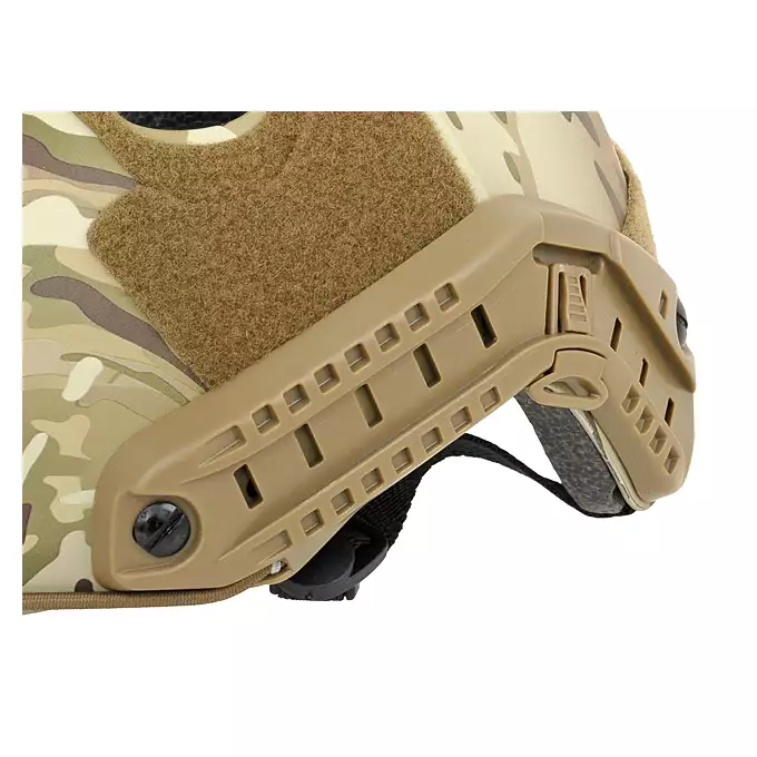 [Zestaw] Replika kasku FAST PJ - Multicam [EM] + Pokrowiec na hełm/kask typu FAST Mod. A - Black [8FIELDS]