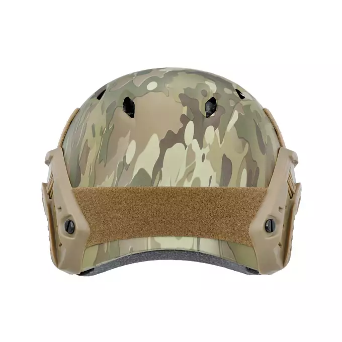 [Zestaw] Replika kasku FAST BJ - Multicamo [EM] + Pokrowiec na hełm/kask typu FAST Mod. A - Black [8FIELDS]