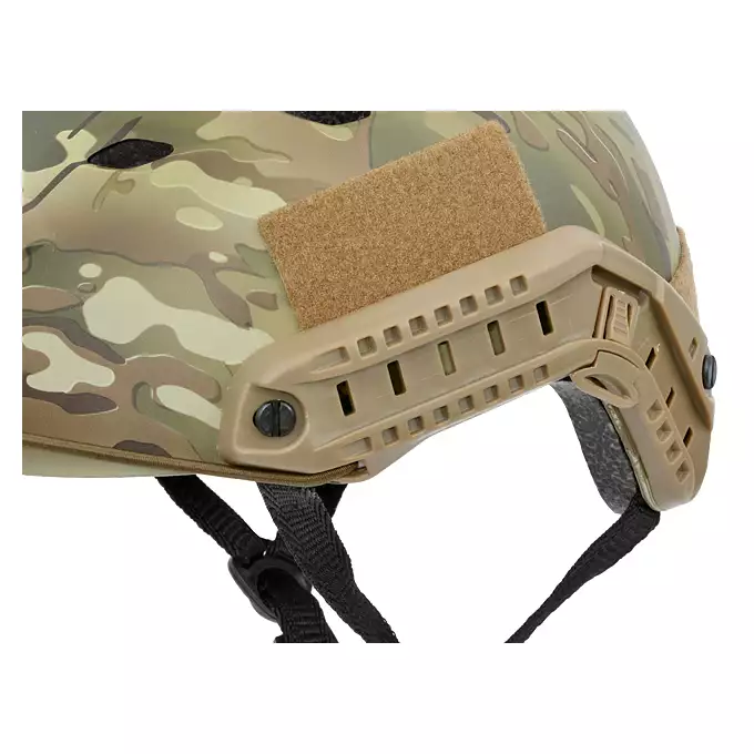 [Zestaw] Replika kasku FAST BJ - Multicamo [EM] + Pokrowiec na hełm/kask typu FAST Mod. A - Black [8FIELDS]