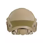 [Zestaw] Replika hełmu FAST MH z szybką regulacją - Coyote [EM] + Pokrowiec na hełm/kask typu FAST Mod. A - Black [8FIELDS]