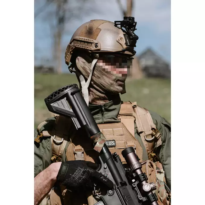 [Zestaw] Replika hełmu FAST MH z szybką regulacją - Navy Seal [EM] + Pokrowiec na hełm/kask typu FAST Mod. A - Tan [8FIELDS]