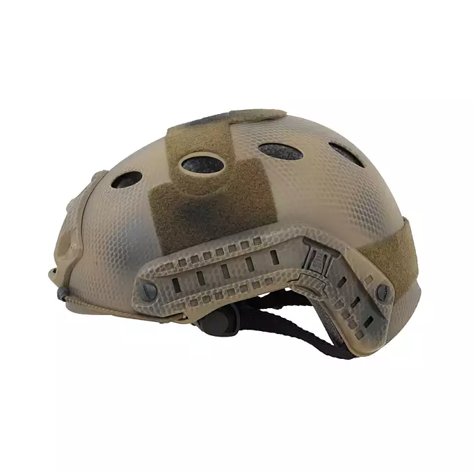 [Zestaw] Replika kasku FAST PJ - Navy Seal [EM] + Pokrowiec na hełm/kask typu FAST Mod. A - Black [8FIELDS]