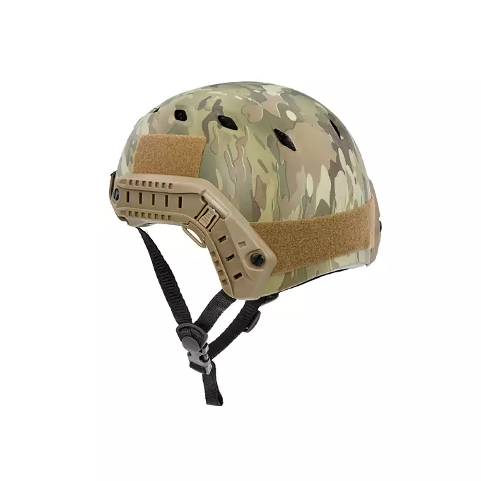 [Zestaw] Replika kasku FAST BJ - Multicamo [EM] + Pokrowiec na hełm/kask typu FAST Mod. A - Black [8FIELDS]