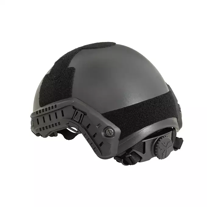 [Zestaw] Replika hełmu FAST MH z szybką regulacją - Black [EM] + Pokrowiec na hełm/kask typu FAST Mod. A - Black [8FIELDS]