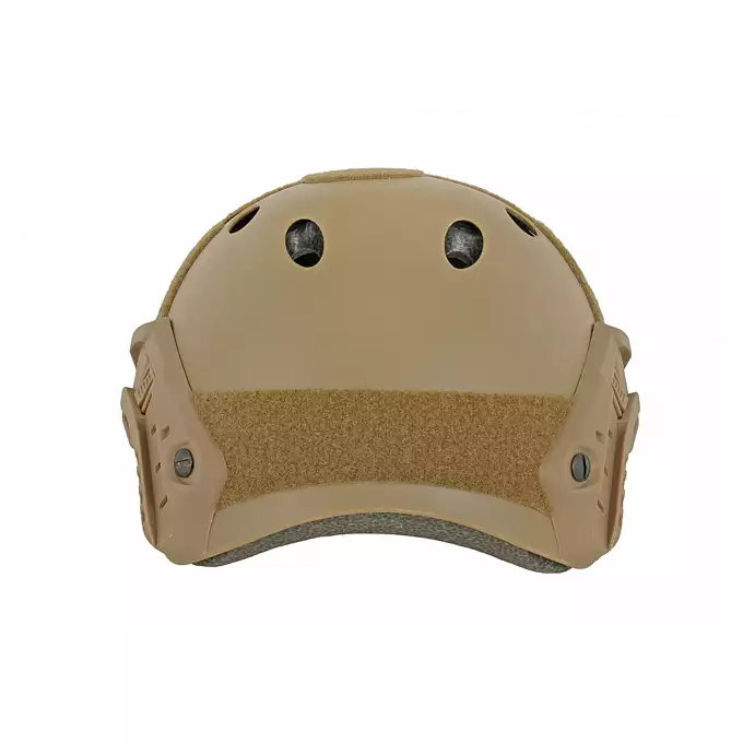 [Zestaw] Replika kasku FAST PJ - TAN [EM] + Pokrowiec na hełm/kask typu FAST Mod. A - Tan [8FIELDS]