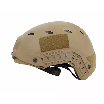 [Zestaw] Replika kasku FAST BJ - TAN [EM] + Pokrowiec na hełm/kask typu FAST Mod. A - Tan [8FIELDS]