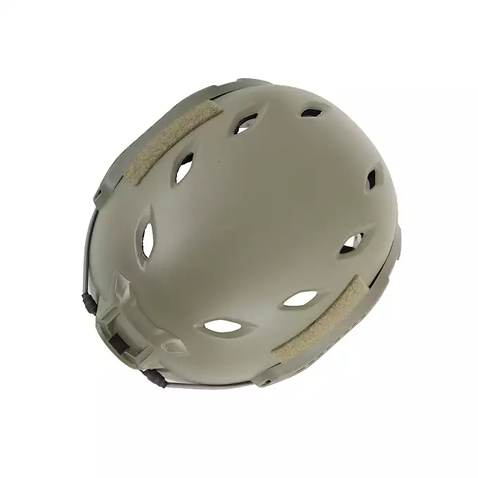 [Zestaw] Replika kasku FAST BJ - Ranger Green [EM] + Pokrowiec na hełm/kask typu FAST Mod. A - Tan [8FIELDS]