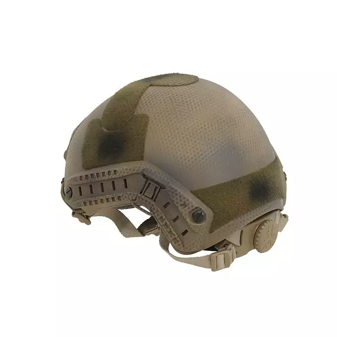 [Zestaw] Replika hełmu FAST MH z szybką regulacją - Navy Seal [EM] + Pokrowiec na hełm/kask typu FAST Mod. A - Tan [8FIELDS]