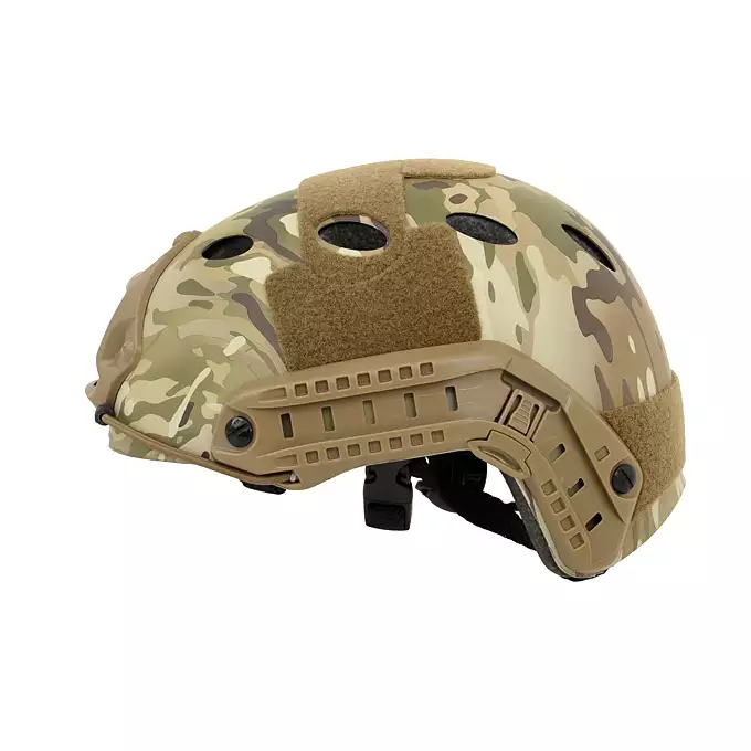 [Zestaw] Replika kasku FAST PJ - Multicam [EM] + Pokrowiec na hełm/kask typu FAST Mod. A - Black [8FIELDS]