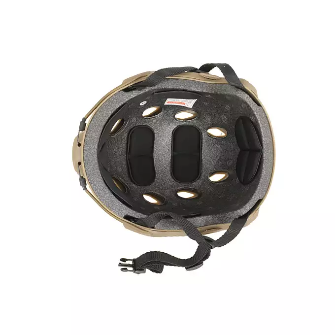 [Zestaw] Replika kasku FAST BJ - TAN [EM] + Pokrowiec na hełm/kask typu FAST Mod. A - Tan [8FIELDS]