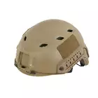 [Zestaw] Replika kasku FAST BJ - TAN [EM] + Pokrowiec na hełm/kask typu FAST Mod. A - Black [8FIELDS]