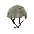 [Zestaw] Replika kasku FAST BJ - Ranger Green [EM] + Pokrowiec na hełm/kask typu FAST Mod. A - Tan [8FIELDS]