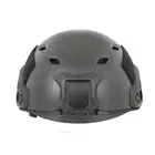 [Zestaw] Replika kasku FAST BJ - Black [EM] + Pokrowiec na hełm/kask typu FAST Mod. A - Black [8FIELDS]