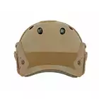 [Zestaw] Replika kasku FAST PJ - TAN [EM] + Pokrowiec na hełm/kask typu FAST Mod. A - Tan [8FIELDS]