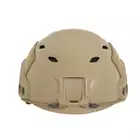 [Zestaw] Replika kasku FAST BJ - TAN [EM] + Pokrowiec na hełm/kask typu FAST Mod. A - Black [8FIELDS]