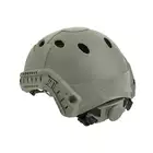[Zestaw] Replika kasku FAST PJ z szybką regulacją - Ranger Green [EM] + Pokrowiec na hełm/kask typu FAST Mod. A - Tan [8FIELDS]