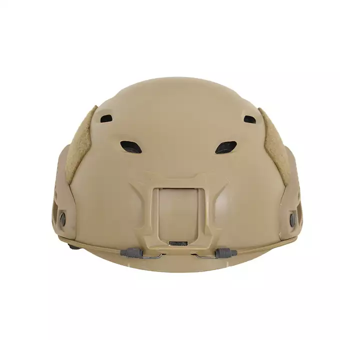 [Zestaw] Replika kasku FAST BJ - TAN [EM] + Pokrowiec na hełm/kask typu FAST Mod. A - Tan [8FIELDS]