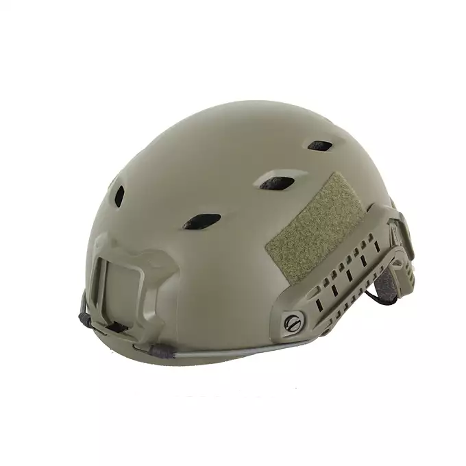 [Zestaw] Replika kasku FAST BJ - Ranger Green [EM] + Pokrowiec na hełm/kask typu FAST Mod. A - Tan [8FIELDS]