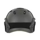 [Zestaw] Replika kasku FAST PJ - Black [EM] + Pokrowiec na hełm/kask typu FAST Mod. A - Tan [8FIELDS]