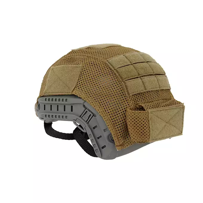 [Zestaw] Replika hełmu FAST BJ z szybką regulacją - Navy Seal [EM] + Pokrowiec na hełm/kask typu FAST Mod. A - Tan [8FIELDS]
