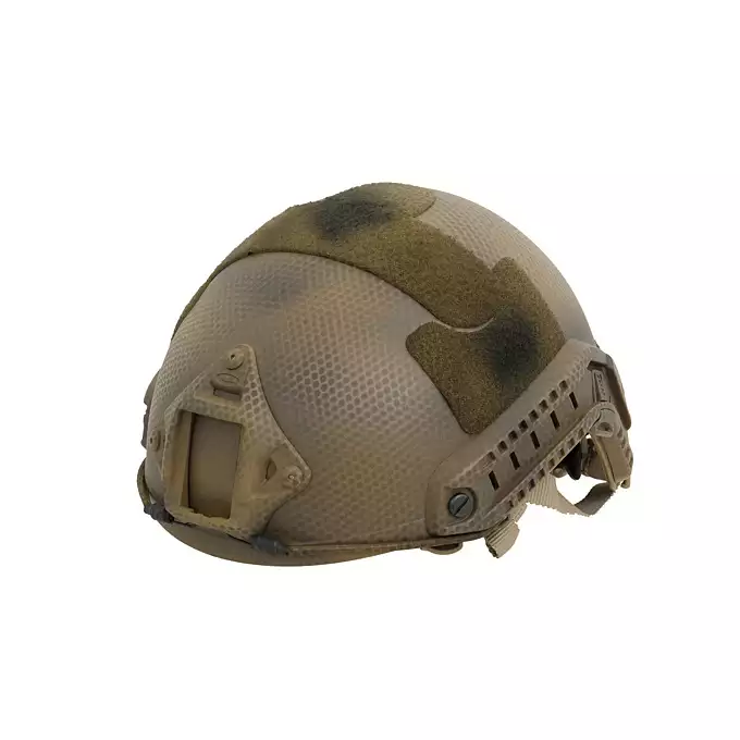 [Zestaw] Replika hełmu FAST MH z szybką regulacją - Navy Seal [EM] + Pokrowiec na hełm/kask typu FAST Mod. A - Tan [8FIELDS]