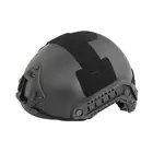 [Zestaw] Replika hełmu FAST MH z szybką regulacją - Black [EM] + Pokrowiec na hełm/kask typu FAST Mod. A - Tan [8FIELDS]