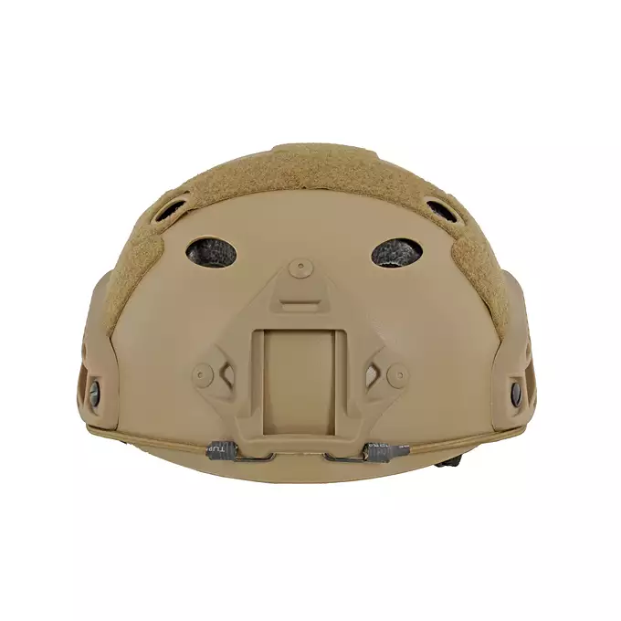 [Zestaw] Replika kasku FAST PJ - TAN [EM] + Pokrowiec na hełm/kask typu FAST Mod. A - Tan [8FIELDS]