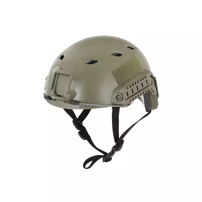 [Zestaw] Replika kasku FAST BJ - Ranger Green [EM] + Pokrowiec na hełm/kask typu FAST Mod. A - Black [8FIELDS]