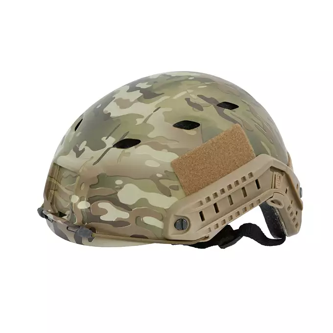 [Zestaw] Replika kasku FAST BJ - Multicamo [EM] + Pokrowiec na hełm/kask typu FAST Mod. A - Black [8FIELDS]