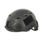 [Zestaw] Replika kasku FAST BJ - Black [EM] + Pokrowiec na hełm/kask typu FAST Mod. A - Tan [8FIELDS]