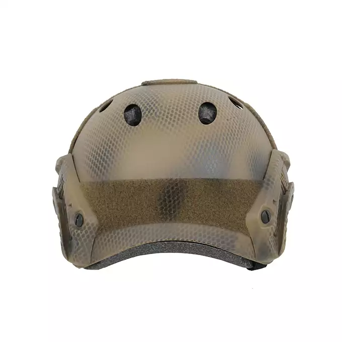 [Zestaw] Replika kasku FAST PJ - Navy Seal [EM] + Pokrowiec na hełm/kask typu FAST Mod. A - Tan [8FIELDS]
