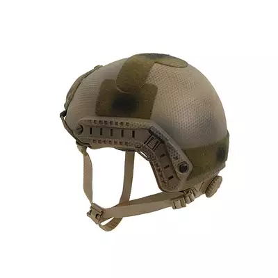 [Zestaw] Replika hełmu FAST MH z szybką regulacją - Navy Seal [EM] + Pokrowiec na hełm/kask typu FAST Mod. A - Tan [8FIELDS]