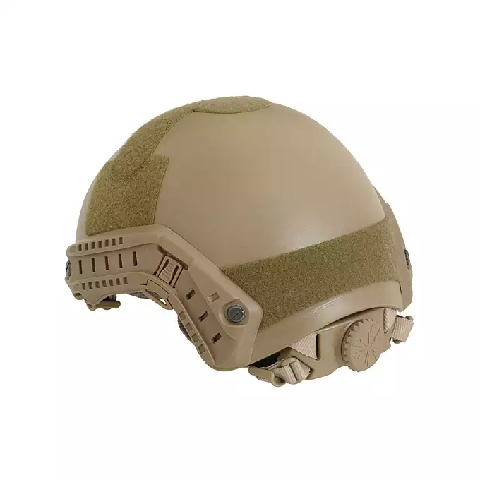 [Zestaw] Replika hełmu FAST MH z szybką regulacją - Coyote [EM] + Pokrowiec na hełm/kask typu FAST Mod. A - Black [8FIELDS]