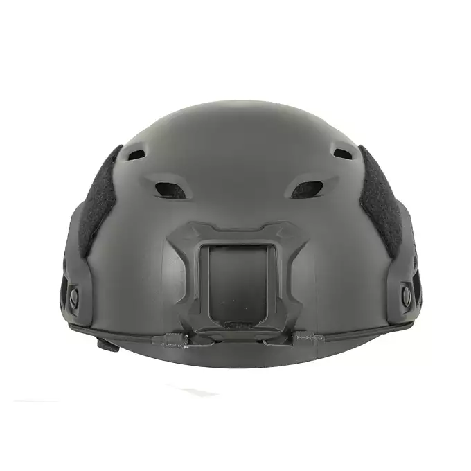 [Zestaw] Replika kasku FAST BJ - Black [EM] + Pokrowiec na hełm/kask typu FAST Mod. A - Tan [8FIELDS]