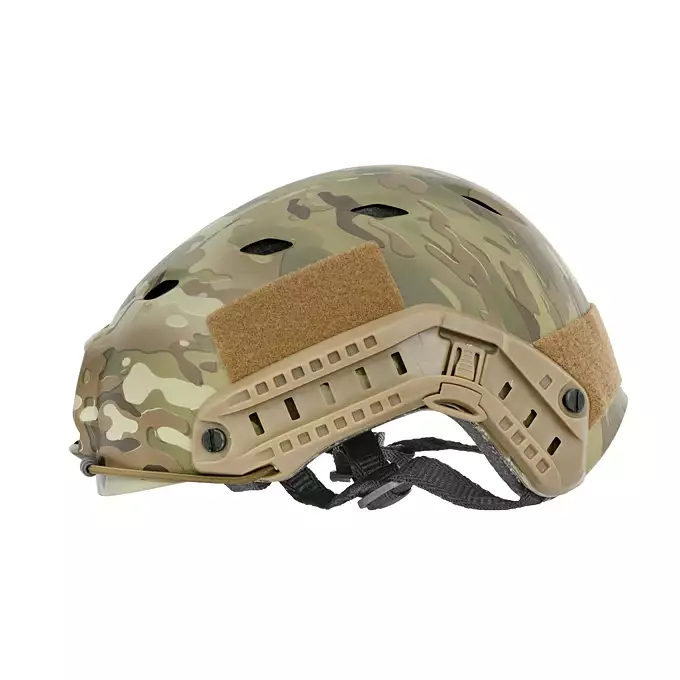 [Zestaw] Replika kasku FAST BJ - Multicamo [EM] + Pokrowiec na hełm/kask typu FAST Mod. A - Black [8FIELDS]